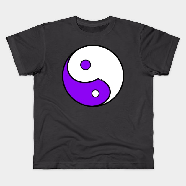 Yin Yang #30 Kids T-Shirt by Wolfgon Designs